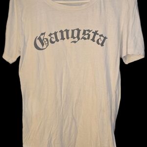 Spiritual Gangster White Tee with Black Print
